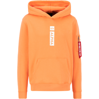 Alpha Industries  Sweatshirt Alpha Puff Print Hoodie - tangerine