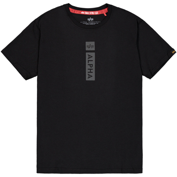 Alpha Industries  T-Shirts & Poloshirts Alpha Puff Print T-Shirt - black