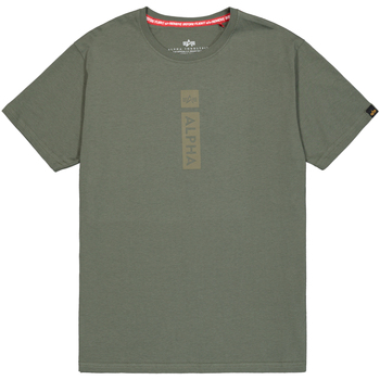 Alpha Industries  T-Shirts & Poloshirts Alpha Puff Print T-Shirt - dark olive