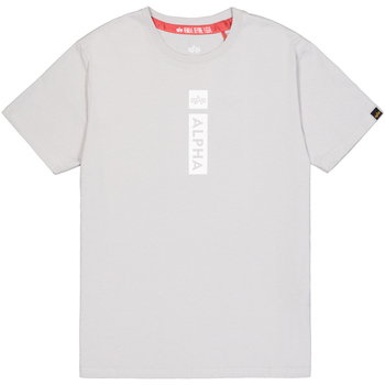 Alpha Industries  T-Shirts & Poloshirts Alpha Puff Print T-Shirt - pastel grey