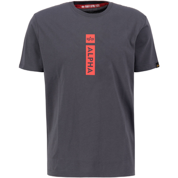 Alpha Industries  T-Shirts & Poloshirts Alpha Puff Print T-Shirt - vintage grey