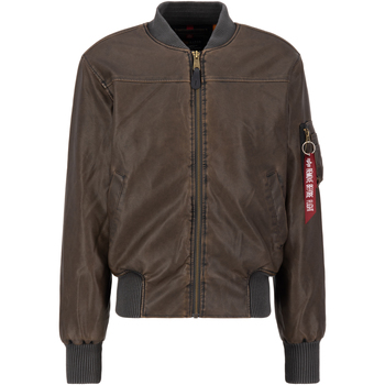 Alpha Industries  Jacken MA-1 Faux Leather Vintage - vintage brown