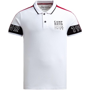 Camp David Poloshirt Poloshirt Keep Focused Kurzarmshirt mit Polokragen