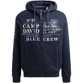 Camp David  Sweatshirt Jacke Airplane Tour II Kapuzensweatjacke