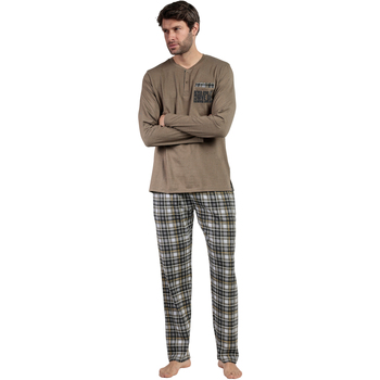 Admas Pyjama-Sets Pyjama Hose Top Langarm Never Give You Up