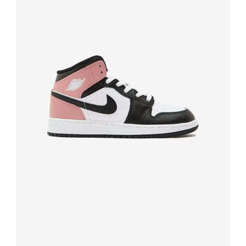 Nike  Turnschuhe Jordan 1 Mid White Rust Pink Black