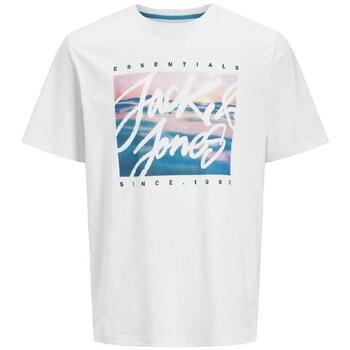 Jack & Jones T-Shirt T-shirt Jack Jones Colton Photoprint blanc