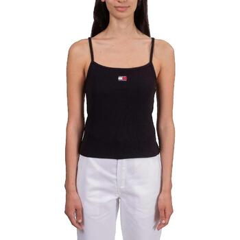Tommy Hilfiger  Tank Top Débardeur Tommy Hilfiger Badge Rib Strap noir
