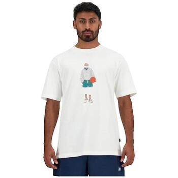 New Balance T-Shirt T-shirt New Balance Athletics Blanc