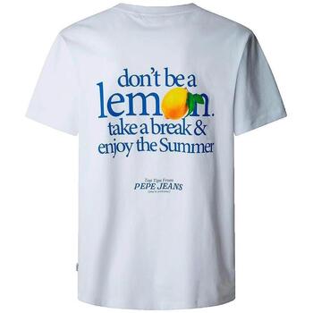 Pepe jeans  T-Shirts & Poloshirts T-shirt Pepe Jeans décontracté blanc