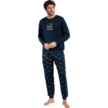 Admas Jogginganzüge Pyjama Hose Top Langarm Old School