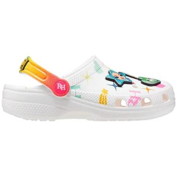 Crocs Clogs Kinder Sandales Classic Rainbow High blanc