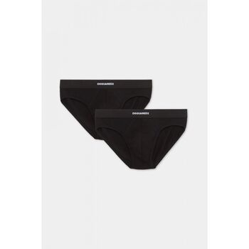 Dsquared Slips DCX200070 - TWIN 2PACK BRIEF-001 BLACK