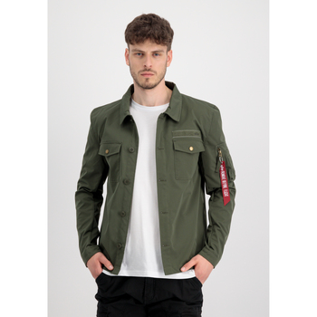 Alpha Industries  Herren-Jacke Alpha Overshirt - dark olive