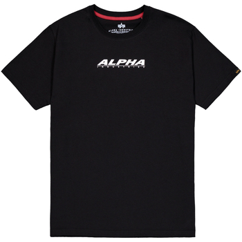 Alpha Industries  T-Shirt Alpha Backprint Puff T-Shirt - black