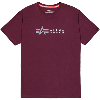 Alpha Industries  T-Shirt Alpha Label T-Shirt - dark cherry