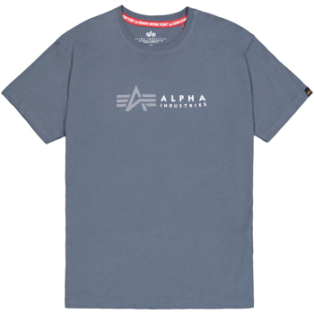 Alpha Industries  T-Shirt Alpha Label T-Shirt - denim blue