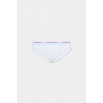 Dsquared Slips DCX300060 - 3-PACK BRIEF-100 WHITE