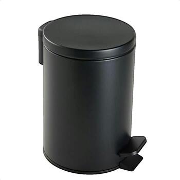 Today  Körbe, Kisten, Regalkörbe Poubelle de salle de bain  Utility 3L noire avec pédale