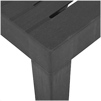 VidaXL  Gartenstühle Table à manger de jardin  Plastique Gris 79x65x72 cm