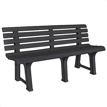 VidaXL  Gartenstühle Banc de jardin  145,5 cm plastique gris
