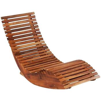 VidaXL Gartenstühle Chaise longue basculante Bois d'acacia marron