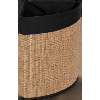 5Five  Körbe, Kisten, Regalkörbe Panier à linge d'angle  en bambou naturel et tissu