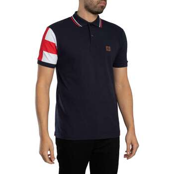 Trojan  Poloshirt Piqué-Poloshirt mit Flaggenärmeln