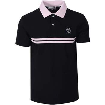 Sergio Tacchini T-Shirts & Poloshirts Supermac Polo Shirt Black/Light Lilac/White