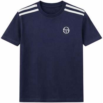 Sergio Tacchini T-Shirts & Poloshirts Locchi T-Shirt Maritime Blue/White