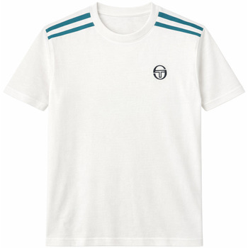 Sergio Tacchini T-Shirts & Poloshirts Locchi T-Shirt Gardenia/Harbor Blue