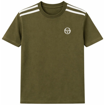 Sergio Tacchini T-Shirts & Poloshirts Locchi T-Shirt Dark Olive/Gardenia