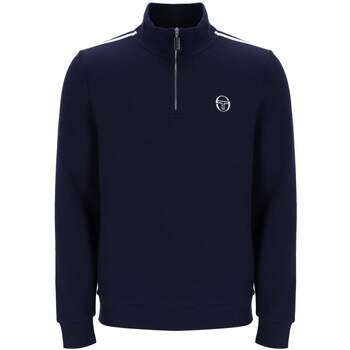 Sergio Tacchini Kapuzensweaters Locchi 1/4 Zip Sweatshirt Maritime Blue/White