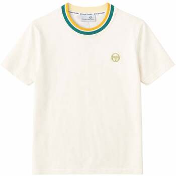 Sergio Tacchini T-Shirts & Poloshirts Monte Velour T-Shirt Gardenia