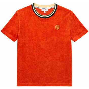 Sergio Tacchini T-Shirts & Poloshirts Monte Velour T-Shirt Rooibos Tea