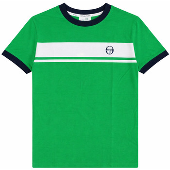 Sergio Tacchini T-Shirts & Poloshirts Master T-Shirt Fern Green/White/Maritime Blue
