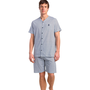 Admas Pyjama-Sets Pyjama Shorts Hemd Kurzarm Society