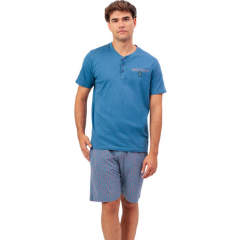 Admas  Pyjama-Sets Pyjama Shorts Polo Sterling