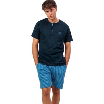 Admas Pyjama-Sets Pyjama Shorts Polo Classic Stripes