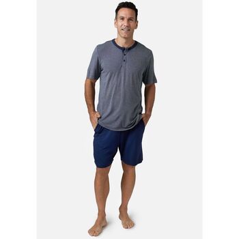 Zd - Zero Defects  Pyjama-Sets Sommer-Pyjama Herren Modal Leios