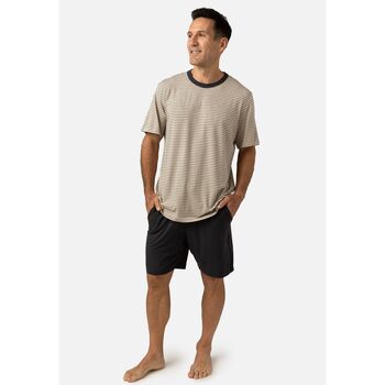 Zd - Zero Defects Pyjama-Sets Sommer-Pyjama Herren Modal Suihei marine