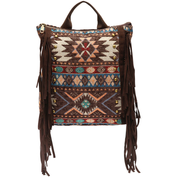 Misako  Rucksack Vana jacquard-rucksack fransen