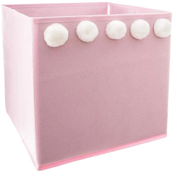 Atmosphera Körbe, Kisten, Regalkörbe Panier pompom rose