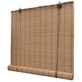 VidaXL  Vorhänge, Gardinen, Jalousien Stores  bamboo roller blinds brun