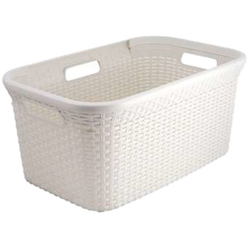 Curver  Körbe, Kisten, Regalkörbe Panier  style 45l blanc vintage