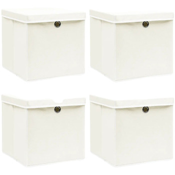 VidaXL Körbe, Kisten, Regalkörbe Boîtes de rangement storage box blanc