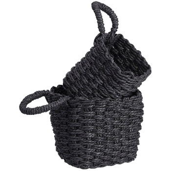 Brst Zeller  Körbe, Kisten, Regalkörbe Bacs de rangement  100% papier tissé noir