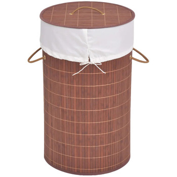 VidaXL Körbe, Kisten, Regalkörbe Panier à linge bamboo laundry basket brown