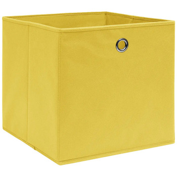 VidaXL  Körbe, Kisten, Regalkörbe Boîte de rangement  4 pcs jaune 32x32x32 cm