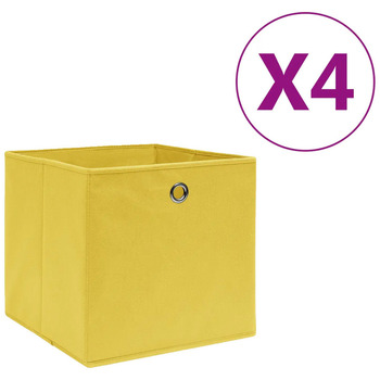 VidaXL Körbe, Kisten, Regalkörbe Boîtes de rangement nonwoven fabric jaune